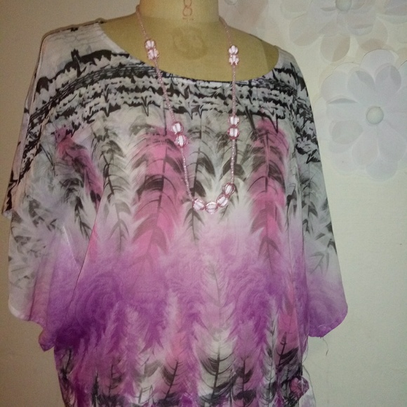 HS HEART SOUL BRAND BLOUSE SIZE L - Picture 3 of 8
